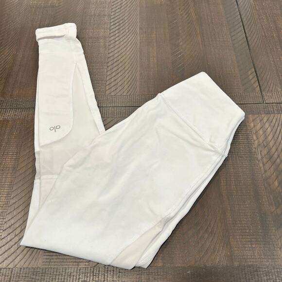 ALO Yoga Pants - Alo white mesh leggings M women